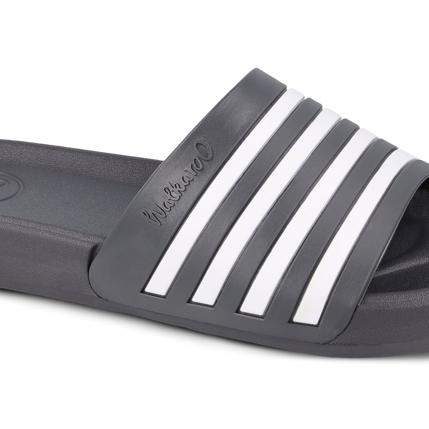 Walkaroo Mens Flip Flop Sliders  - WC4819 Grey