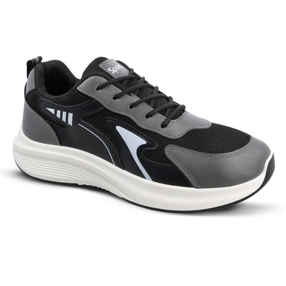Men's Lace-up Casual Shoes - WS97538 Black Grey