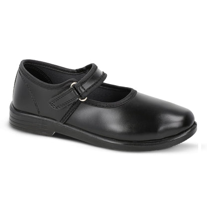 Walkaroo Girls School shoe -WV552 Black - Walkaroo Footwear