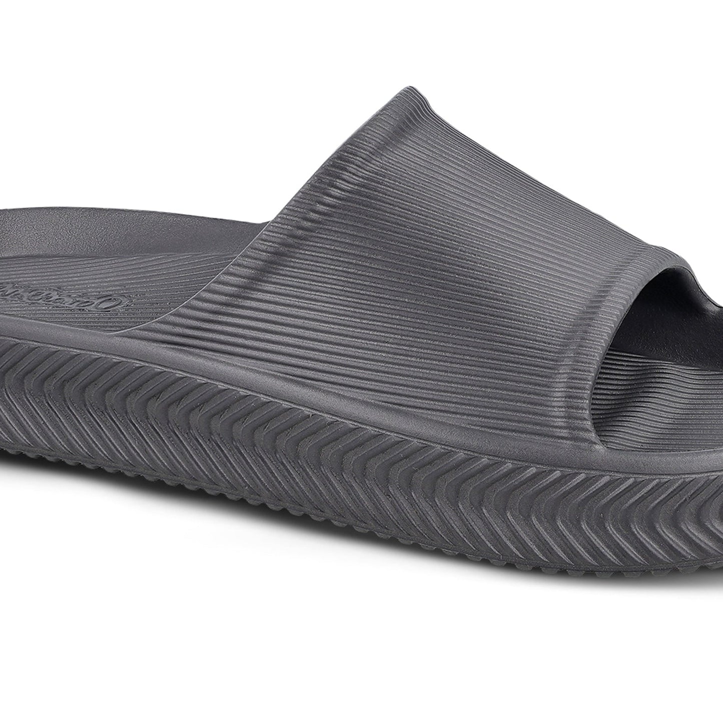 Walkaroo Mens Flip Flop Sliders  - WC8737 Dark Grey