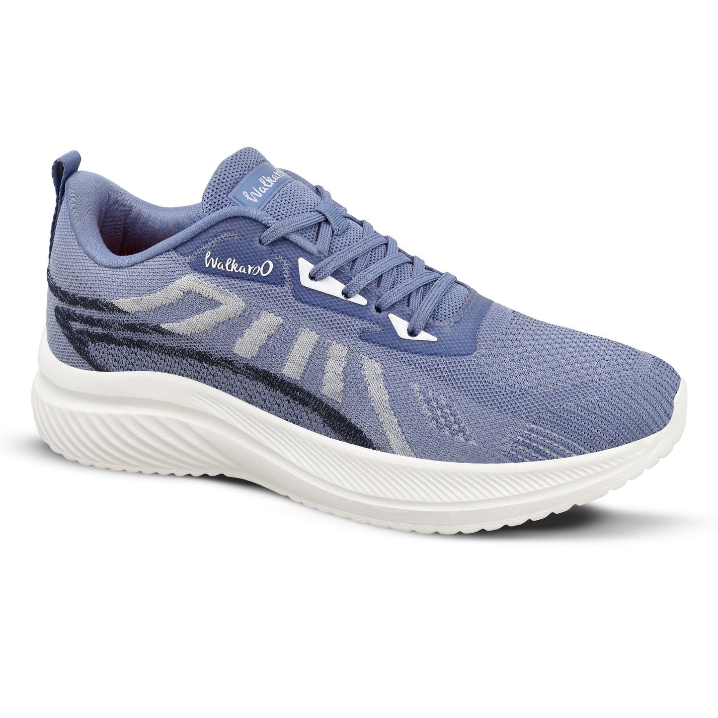 Walkaroo Men Sports Shoe - WS9105 Steel Blue - Walkaroo Footwear