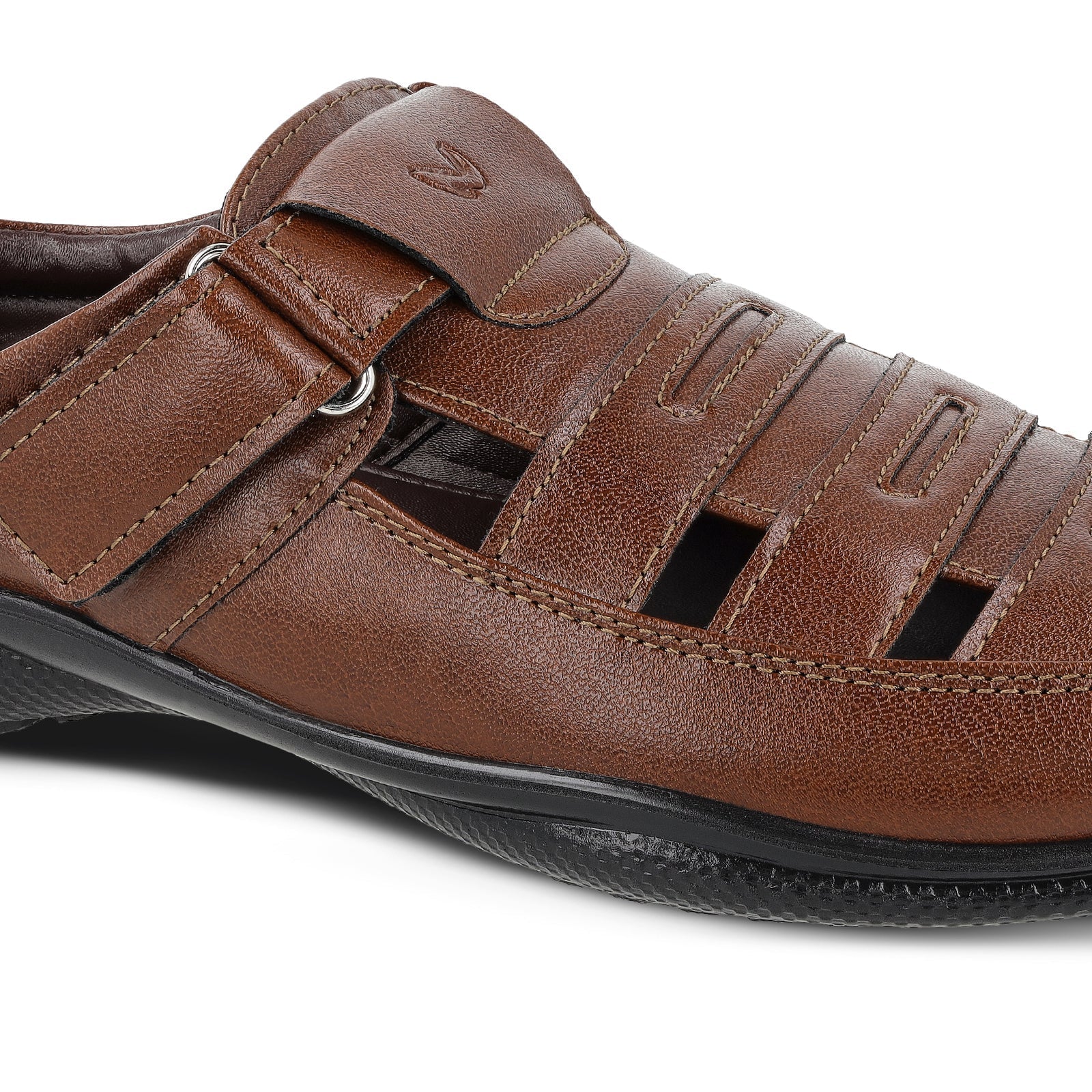 Walkaroo Men Roman Sandals - WF6258 Brown - Walkaroo Footwear