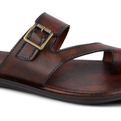 Walkaroo Men Sandals - WG5458 Brown - Walkaroo Footwear