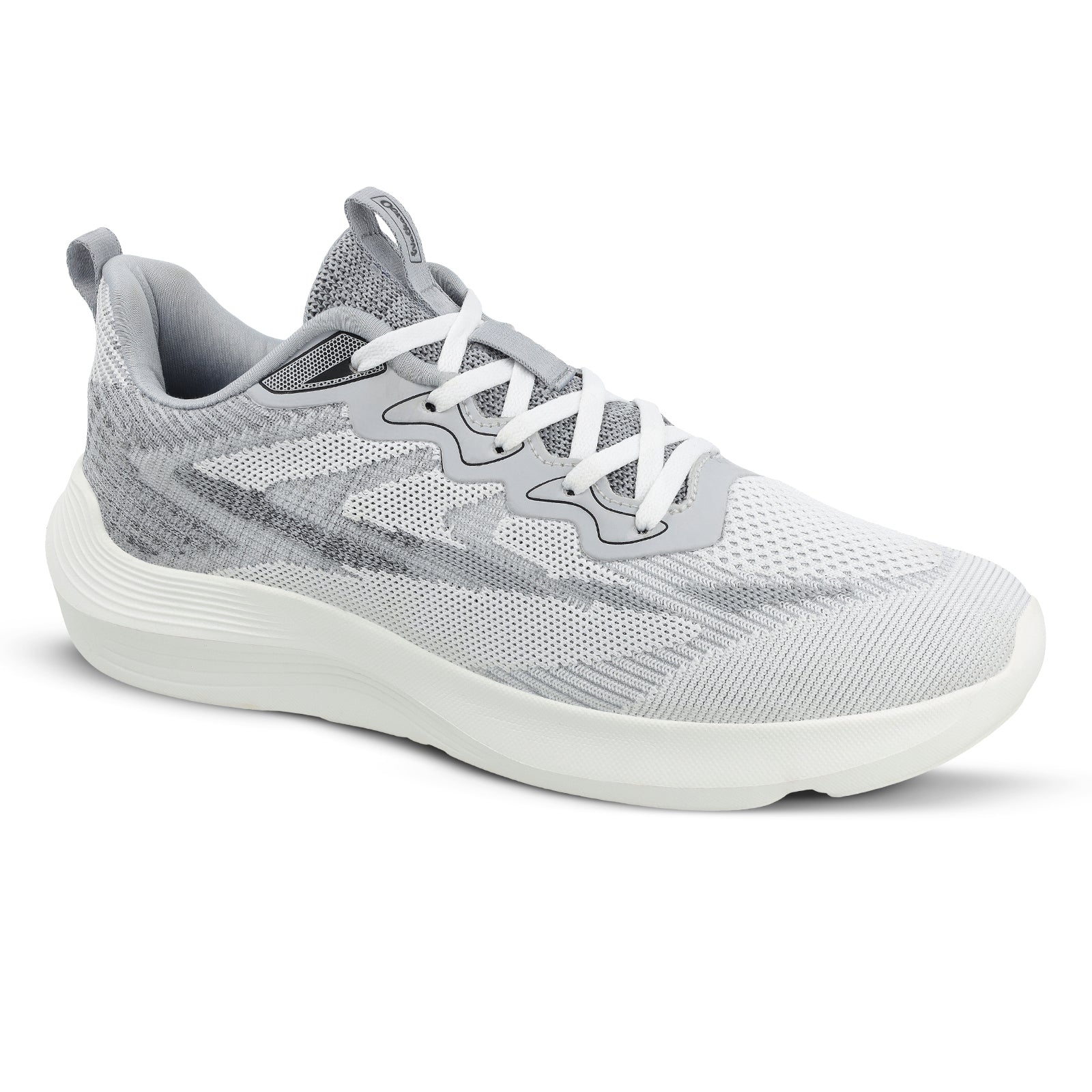 Walkaroo Men Walking Shoes - WS9564 White Grey - Walkaroo Footwear