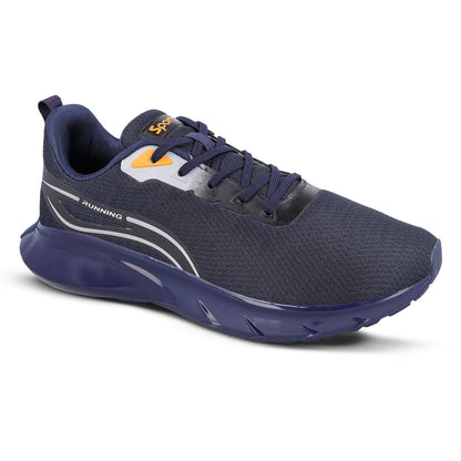 ZYLOK Men's Lace-up Sports Shoe - Navy Blue