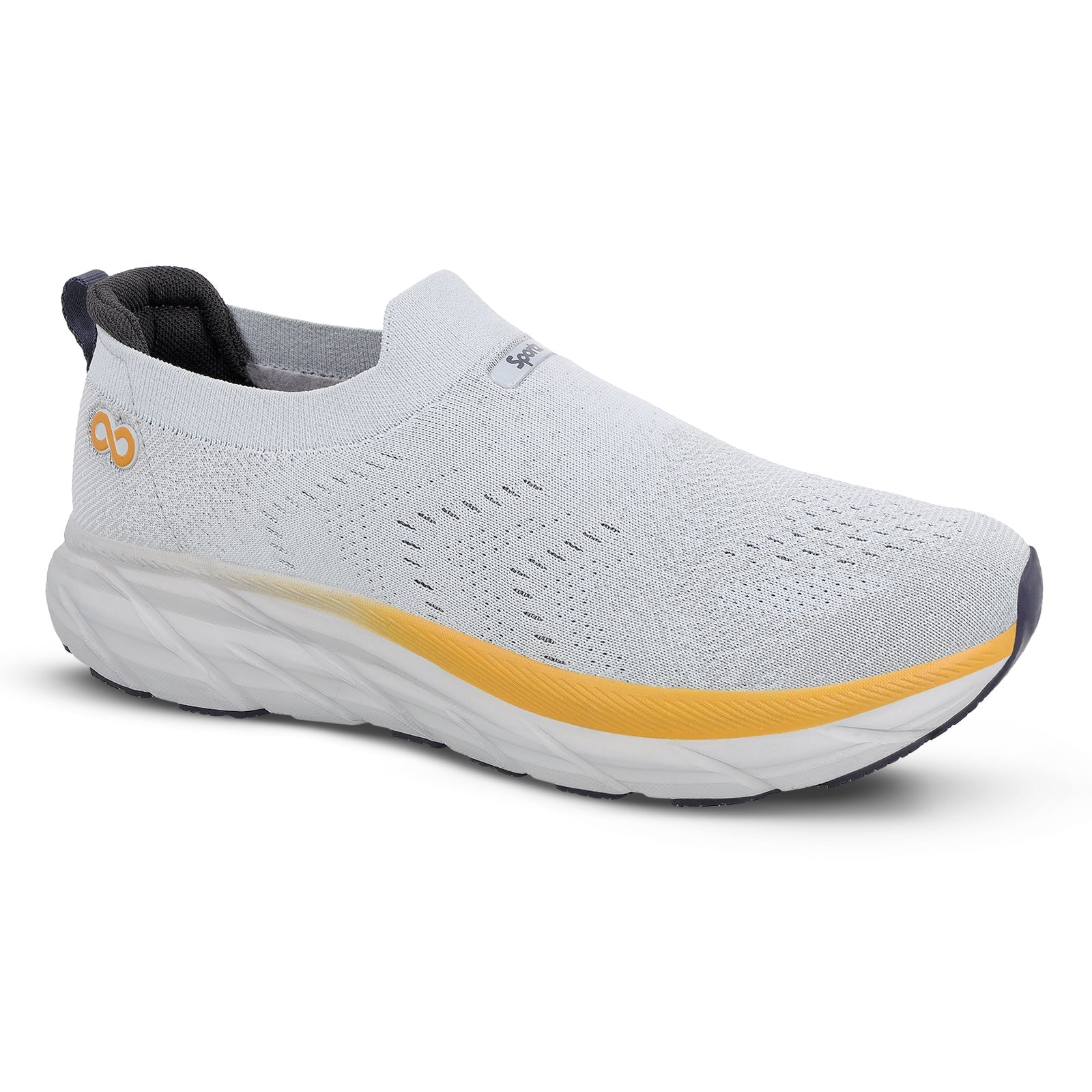 Walkaroo Men Sports Shoe - WS9139 Light Grey - Walkaroo Footwear