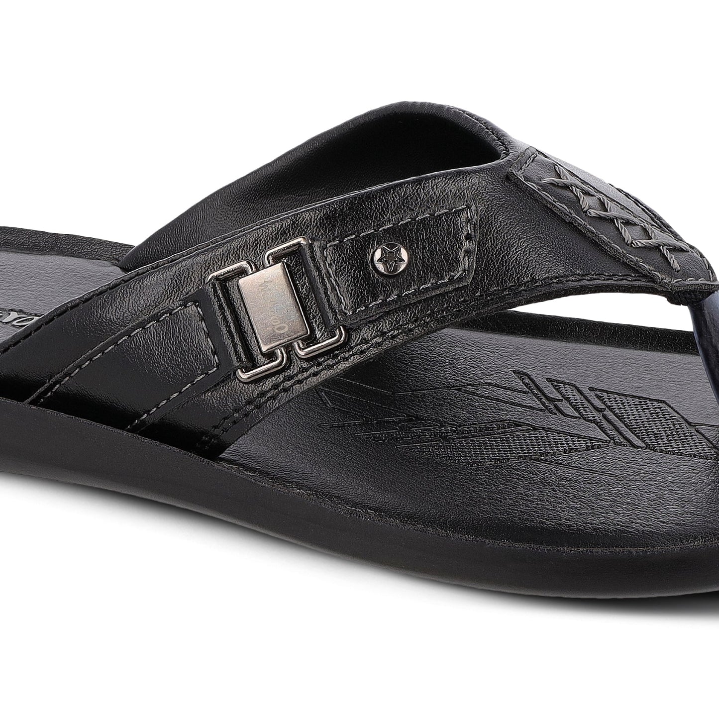 Walkaroo Men Sandal - WG5078 Black - Walkaroo Footwear