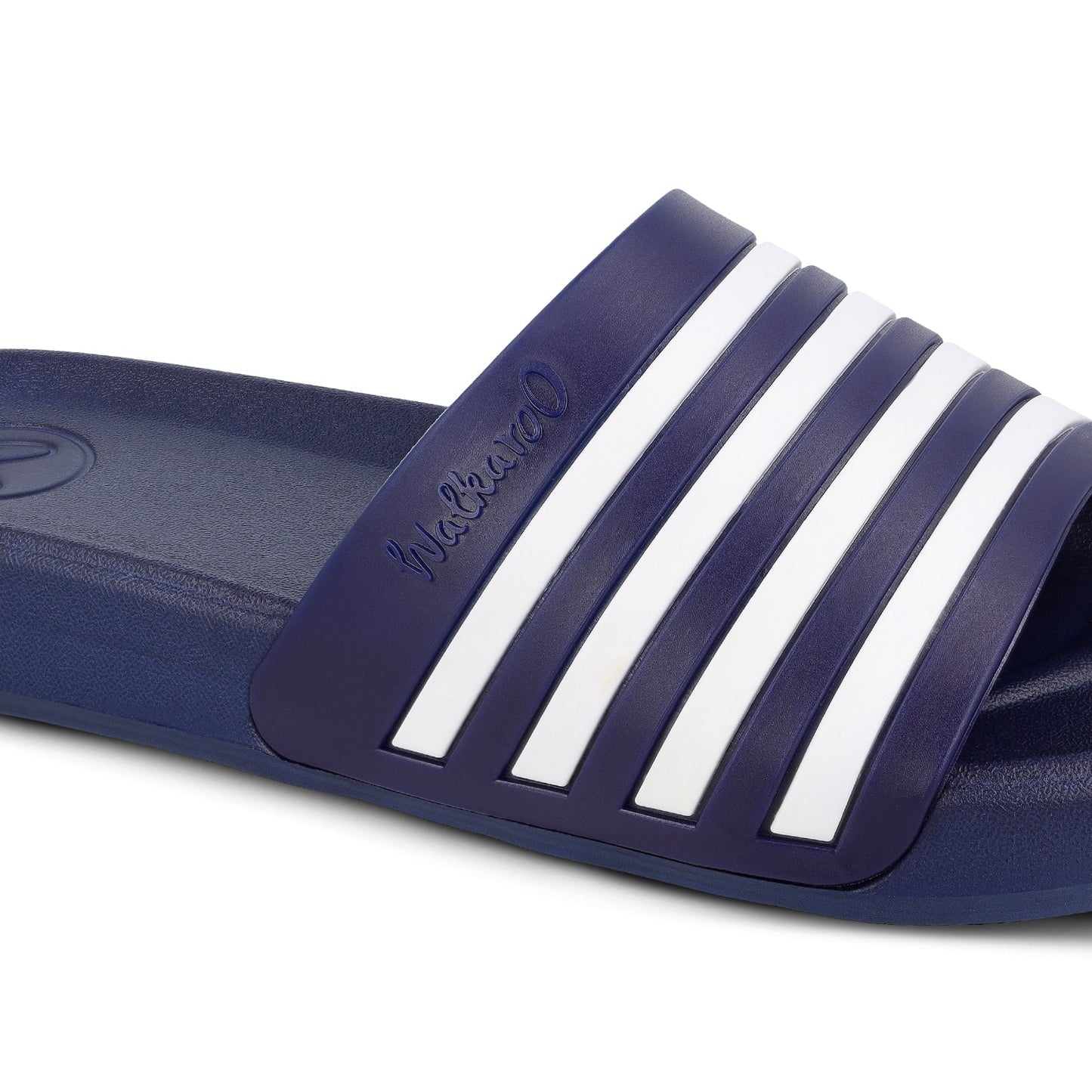 Walkaroo Mens Flip Flop Sliders  - WC4819 Navy Blue