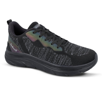 Men's Lace-up Walking Shoe - WS9566 Black Black