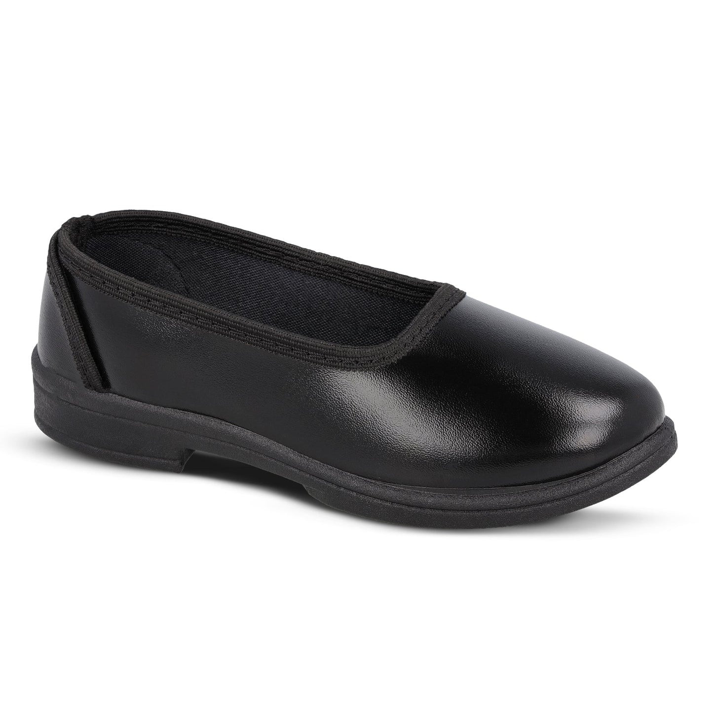 Kids Slip-On school Shoe - WV593 Black