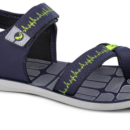 Walkaroo Boys Strappy Floater Sandals - WG5705 Blue - Walkaroo Footwear