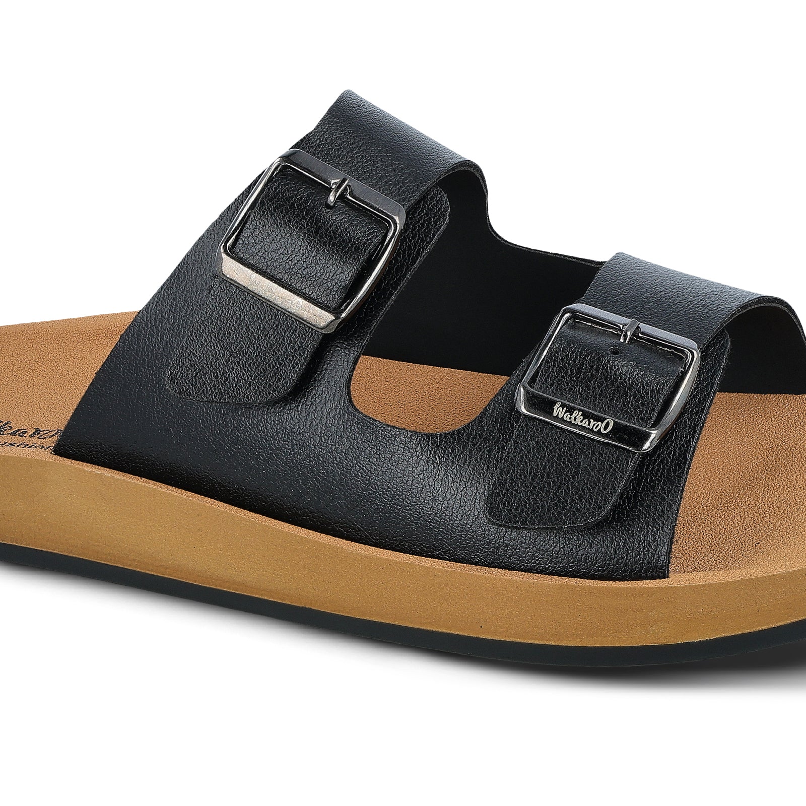 Walkaroo+ Men Sandals - WE1333 Black - Walkaroo Footwear