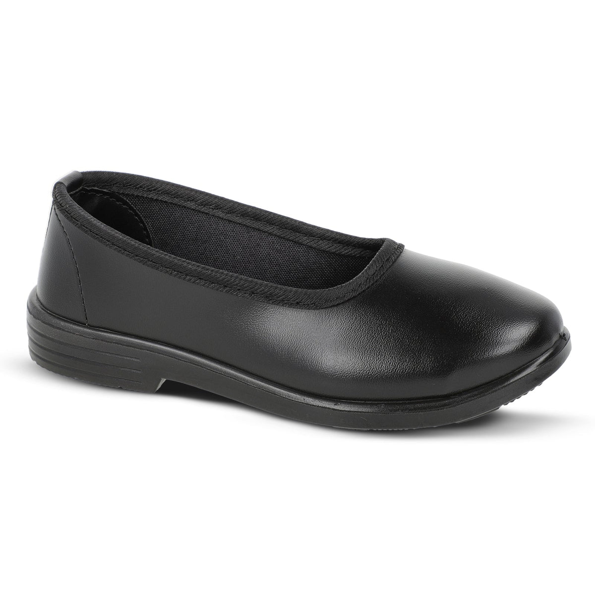 Walkaroo Kids Light Weight School Shoes - WV551 Black - Walkaroo Footwear
