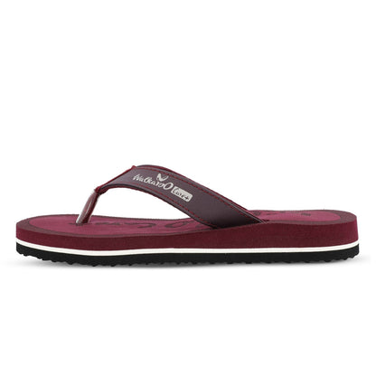 Walkaroo Womens Printed Care Plus Flip-Flop - WH3956 Maroon - Walkaroo Footwear