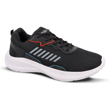 Walkaroo Men Running Shoe - WS3051 Black - Walkaroo Footwear