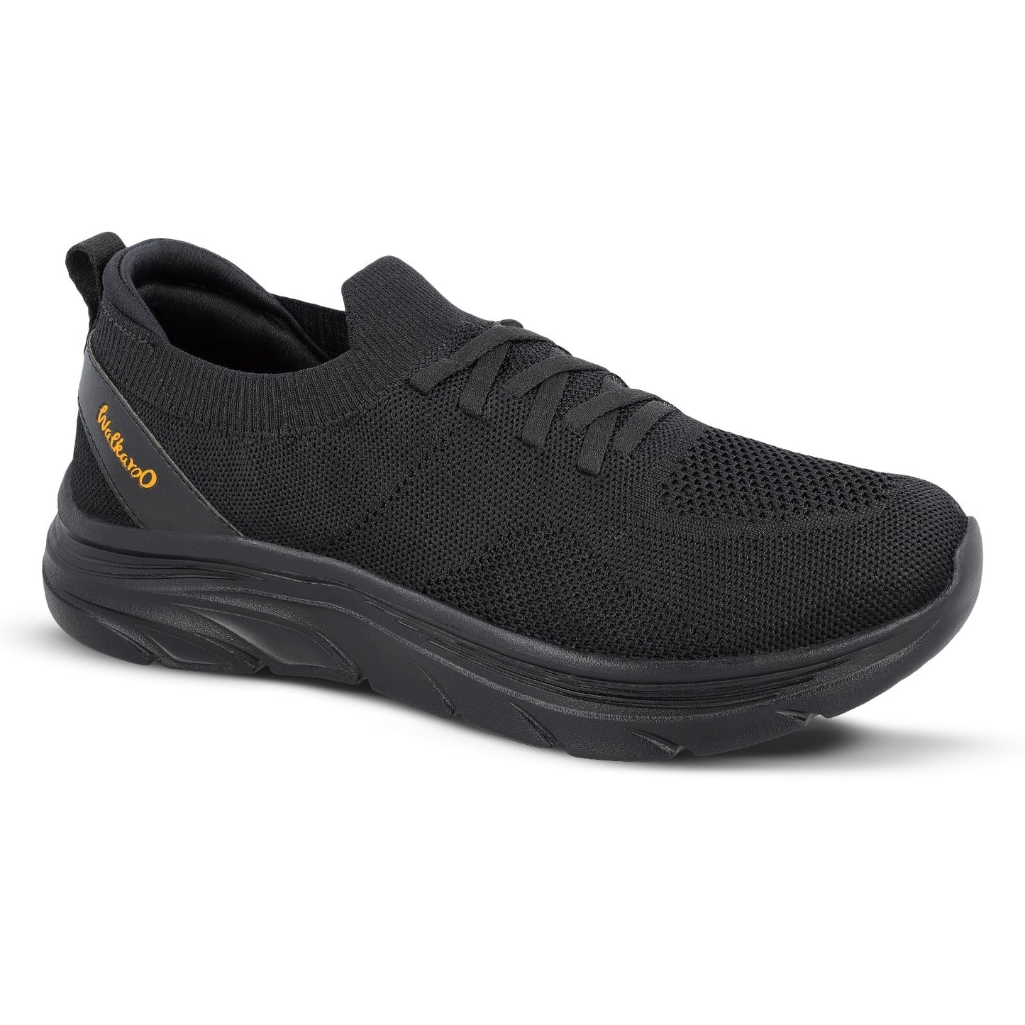 Walkaroo Men Sports Shoe - WS9565 Black Black - Walkaroo Footwear