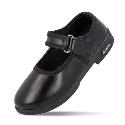 Walkaroo Girls School Shoes - WV592 Black - Walkaroo Footwear