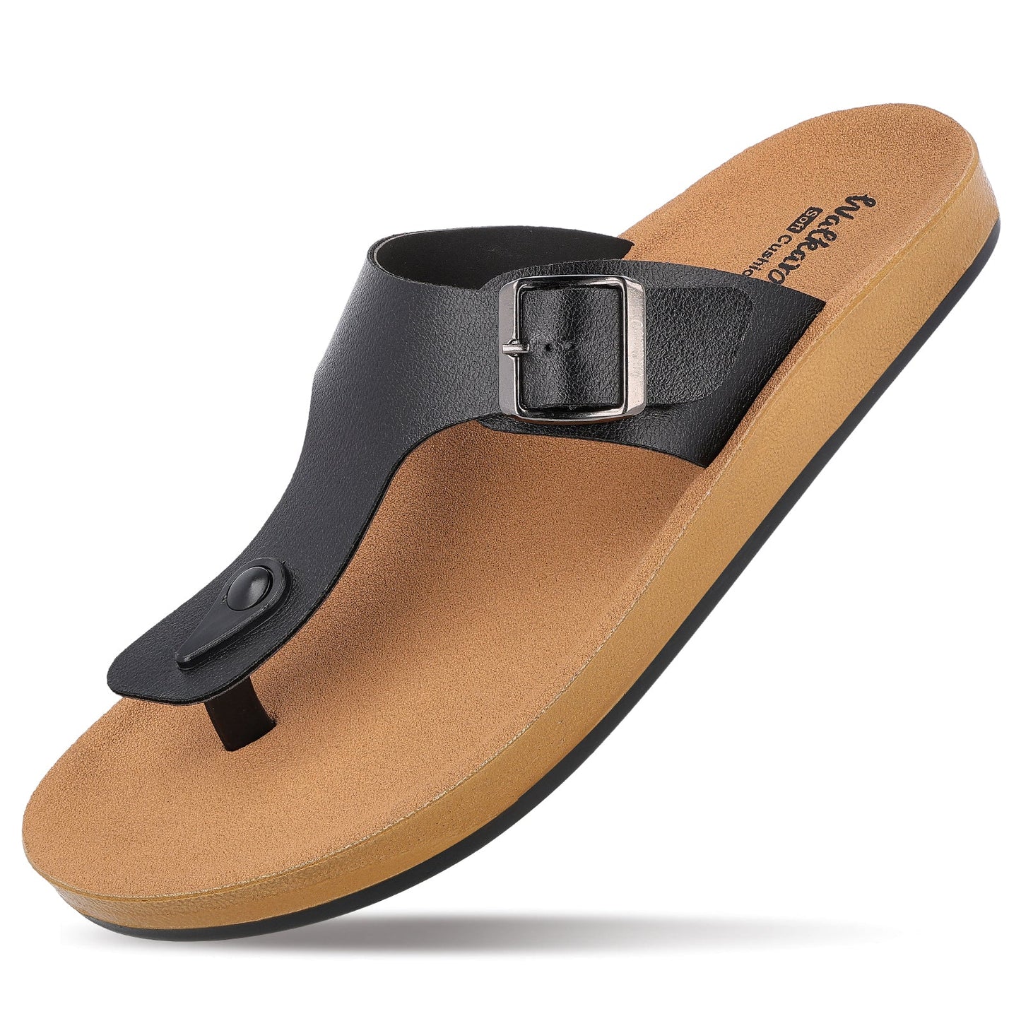 Walkaroo+ Men Sandals - WE1332 Black - Walkaroo Footwear