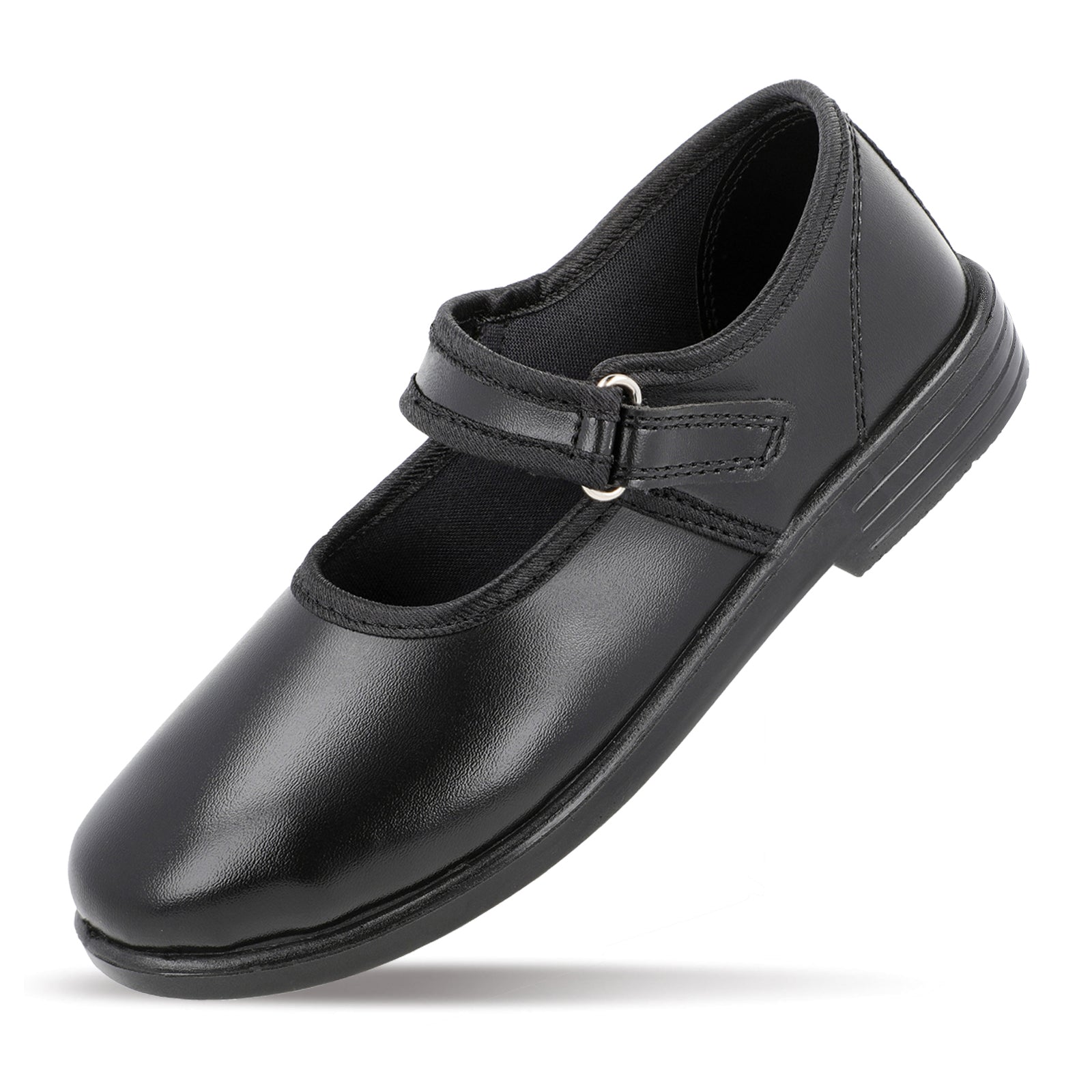 Walkaroo Girls School shoe -WV552 Black - Walkaroo Footwear