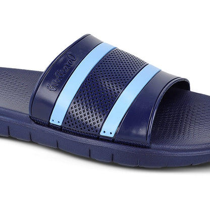 Walkaroo Mens Flip Flop Slippers - WC4240 Navy Blue - Walkaroo Footwear