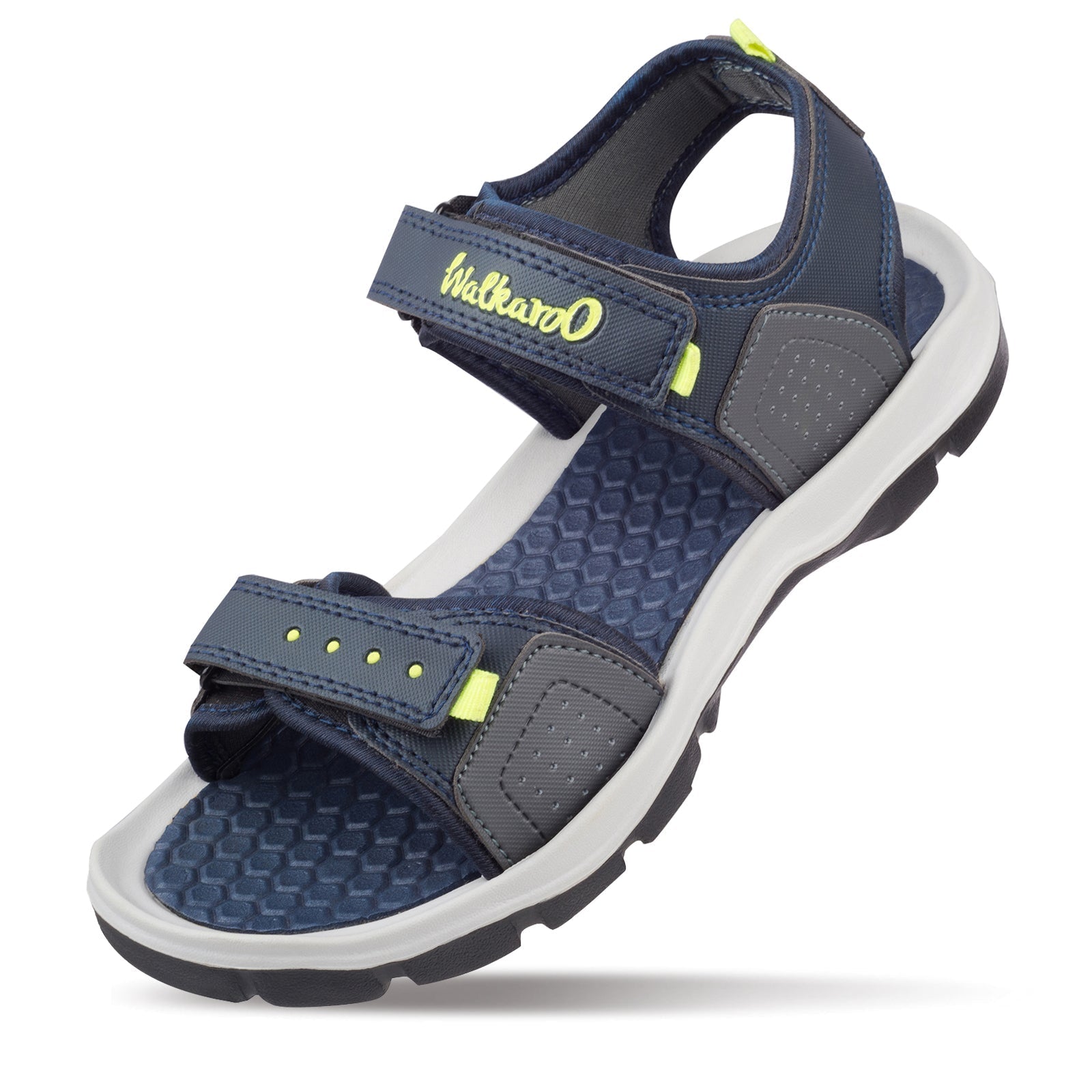 Walkaroo Mens Sandals - WC4328 Blue Green - Walkaroo Footwear