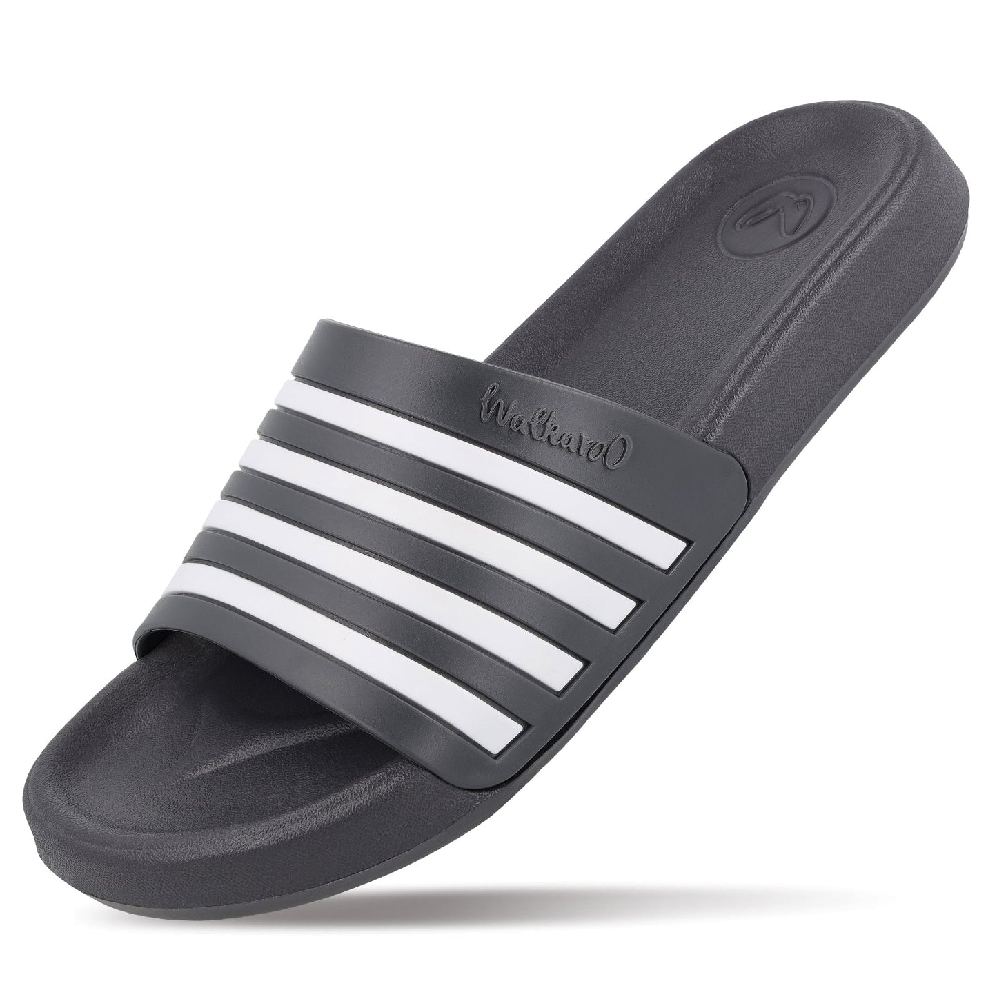 Walkaroo Mens Flip Flop Sliders  - WC4819 Grey