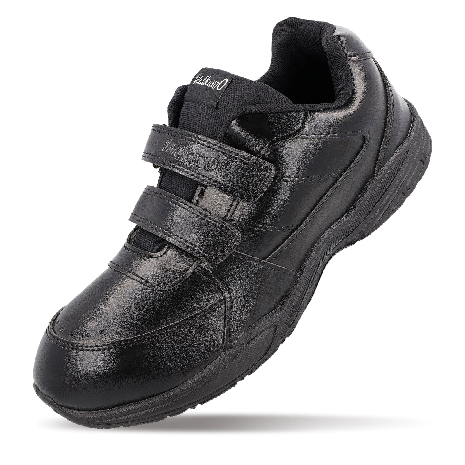 Walkaroo Senior Boys School Shoes - 570 Black - Walkaroo Footwear