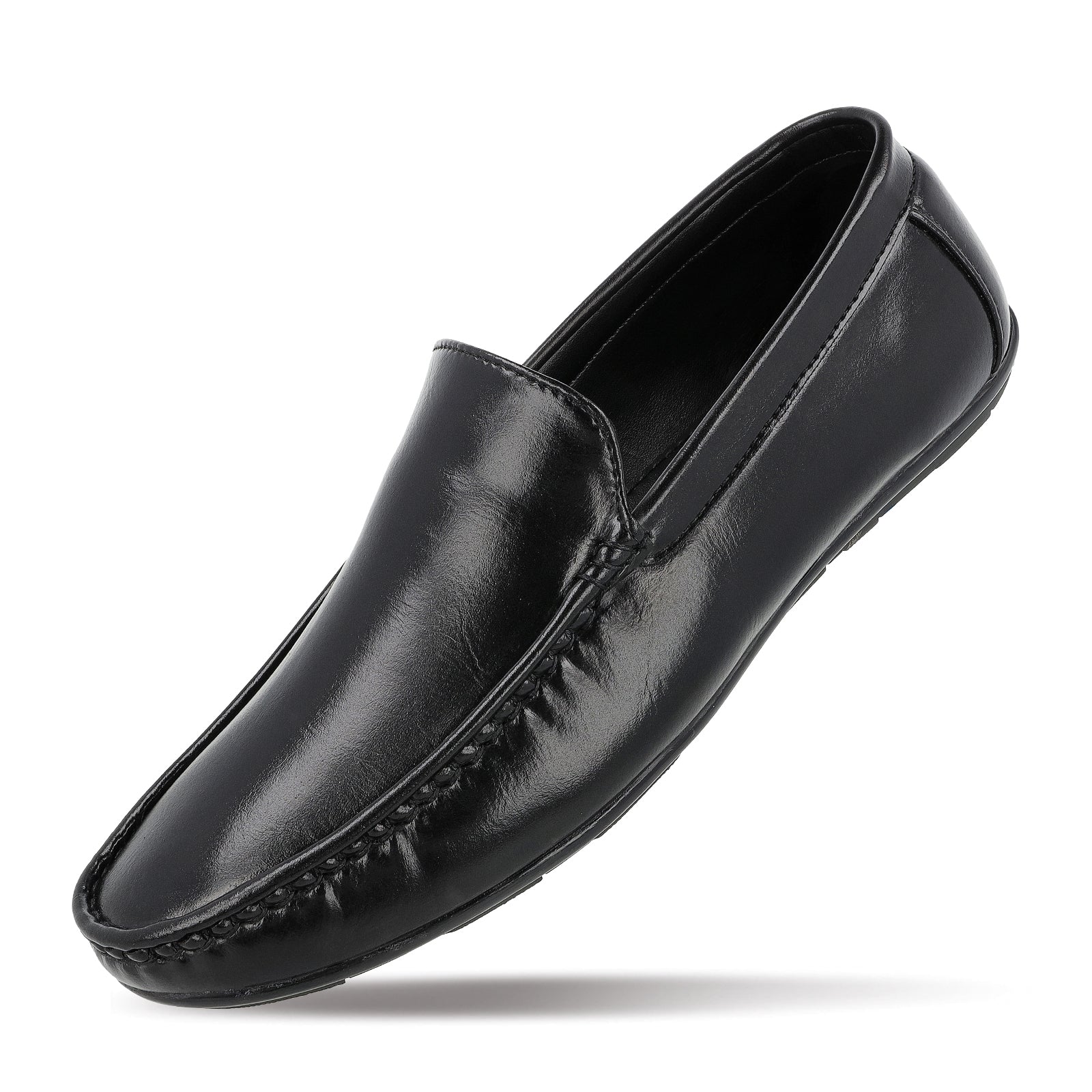 Walkaroo Men Loafer Formal Shoes - WF6018 Black - Walkaroo Footwear