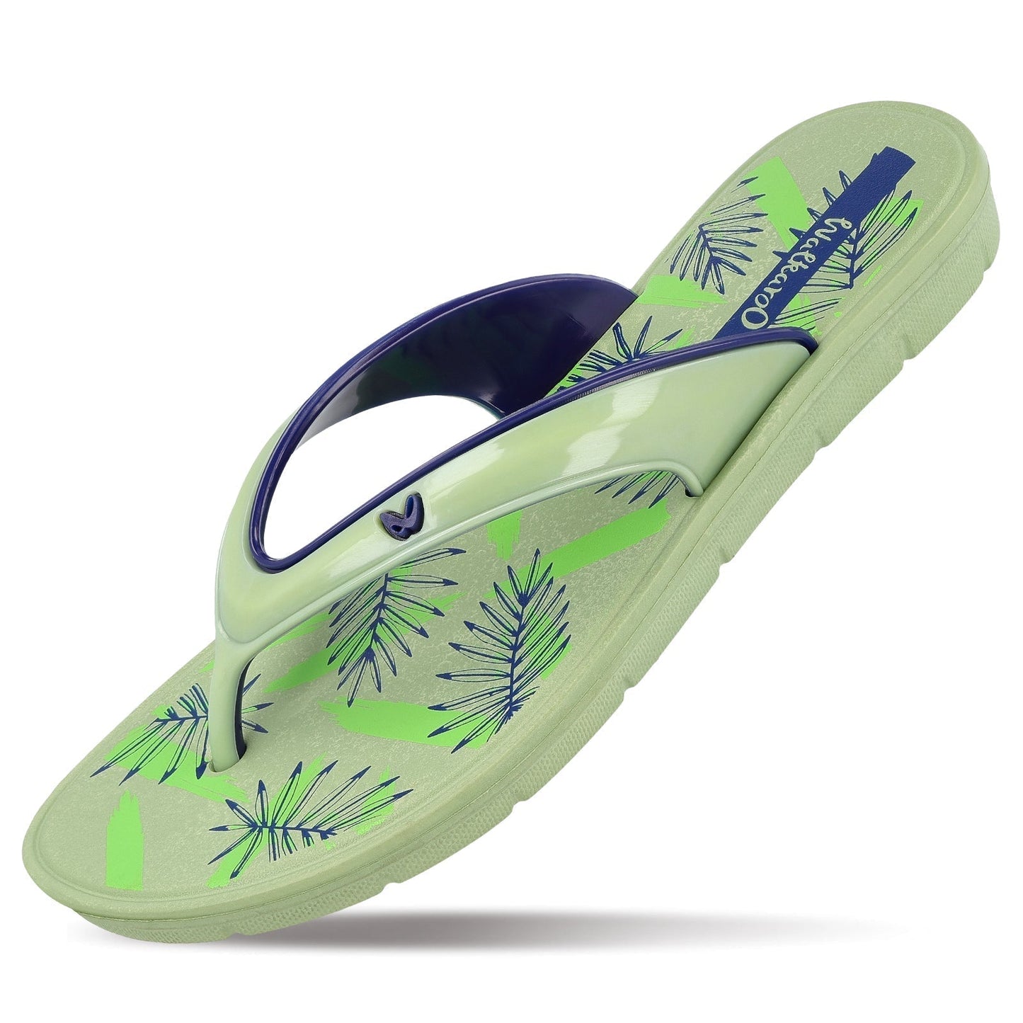 Walkaroo Womens Flip Flop - WC4857 Green Blue - Walkaroo Footwear