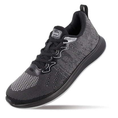 Men's Daily Wear Non Marking Sports Shoes  - WS6092 Black