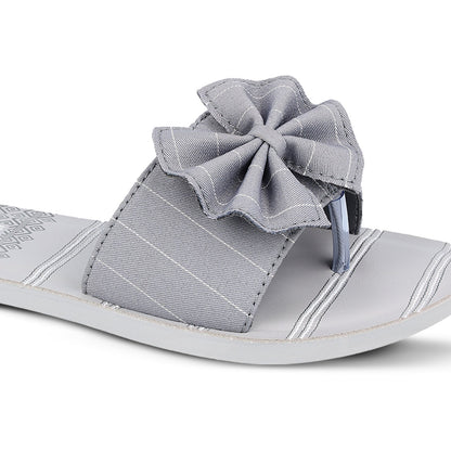 Walkaroo Womens Flip Flop - WL7410 Grey - Walkaroo Footwear