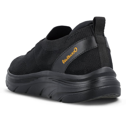 Walkaroo Men Sports Shoe - WS9565 Black Black - Walkaroo Footwear