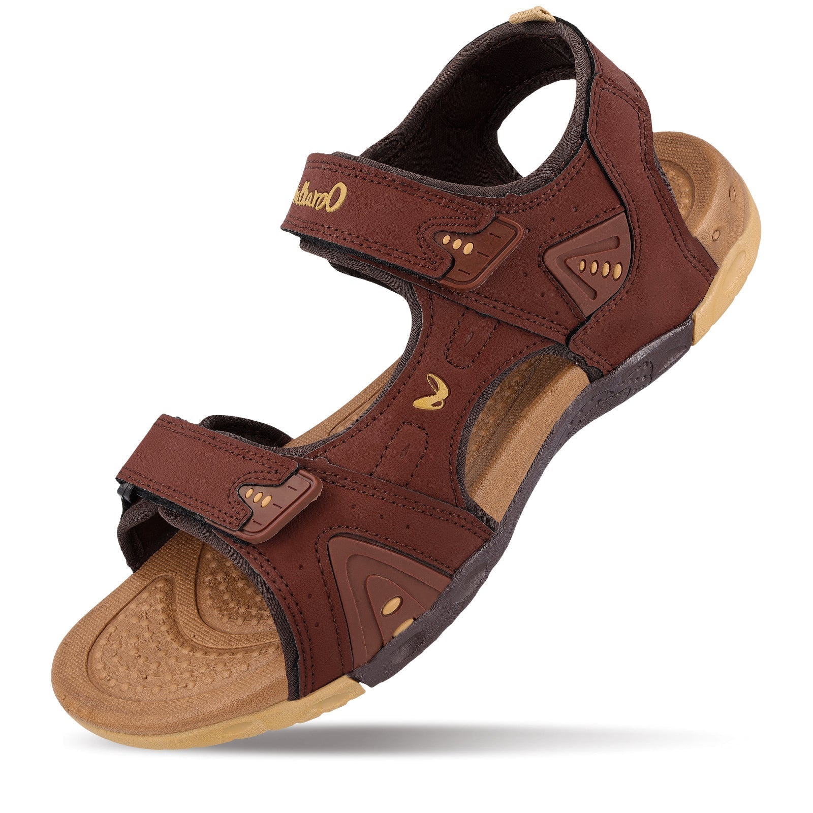 Walkaroo Men Sandals - WC4381 Tan - Walkaroo Footwear