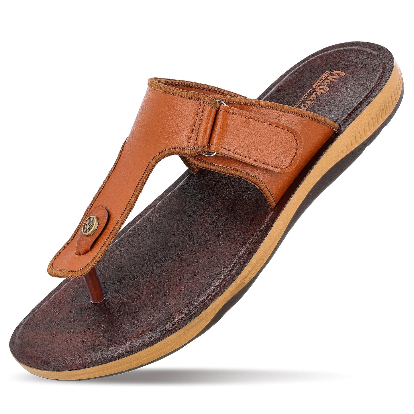 WALKAROO+ MEN SANDALS - WE1342 BROWN - Walkaroo Footwear