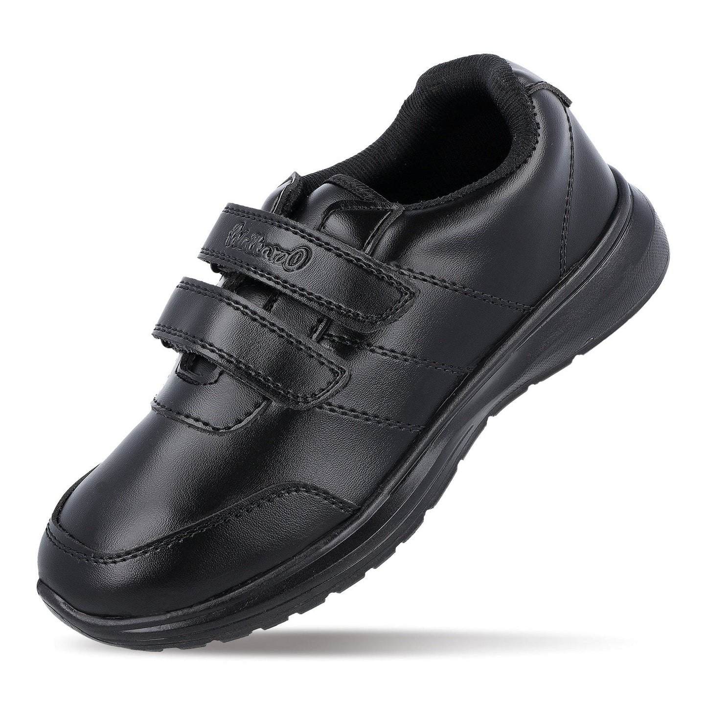 Walkaroo Senior boys School Shoes - WV502 Black - Walkaroo Footwear