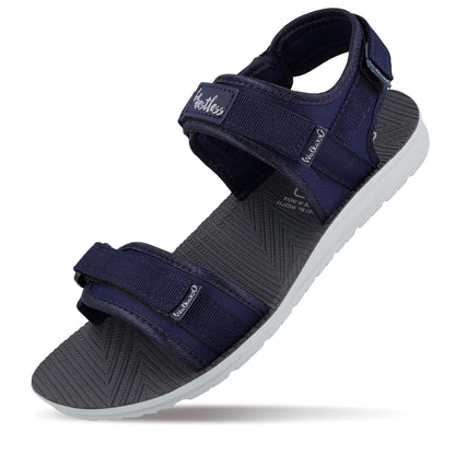 Walkaroo Men Strappy Floater Sandals - WG5715 Blue - Walkaroo Footwear