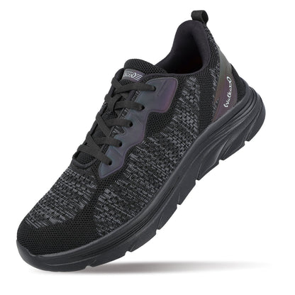 Men's Lace-up Walking Shoe - WS9566 Black Black