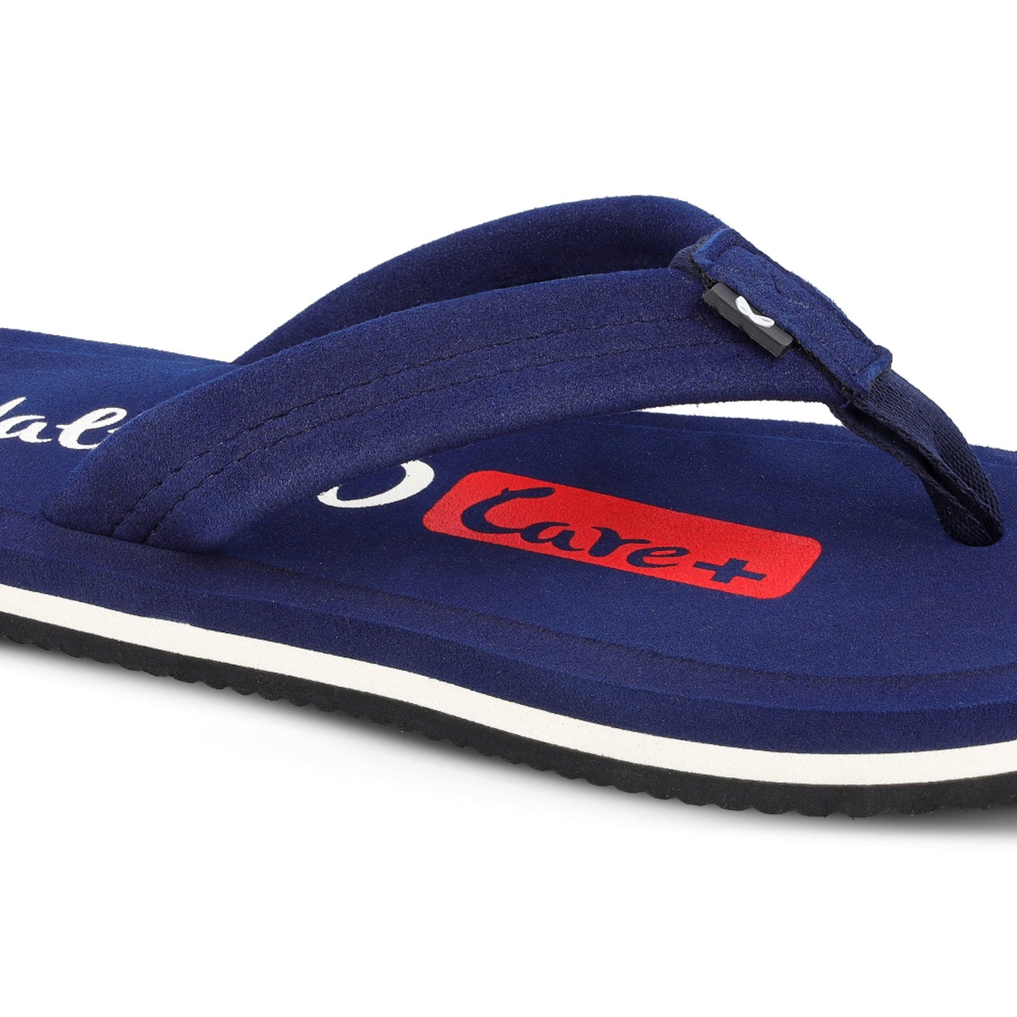 Walkaroo Men Solid Care Plus Flip-Flop - WH3807 Navy Blue - Walkaroo Footwear