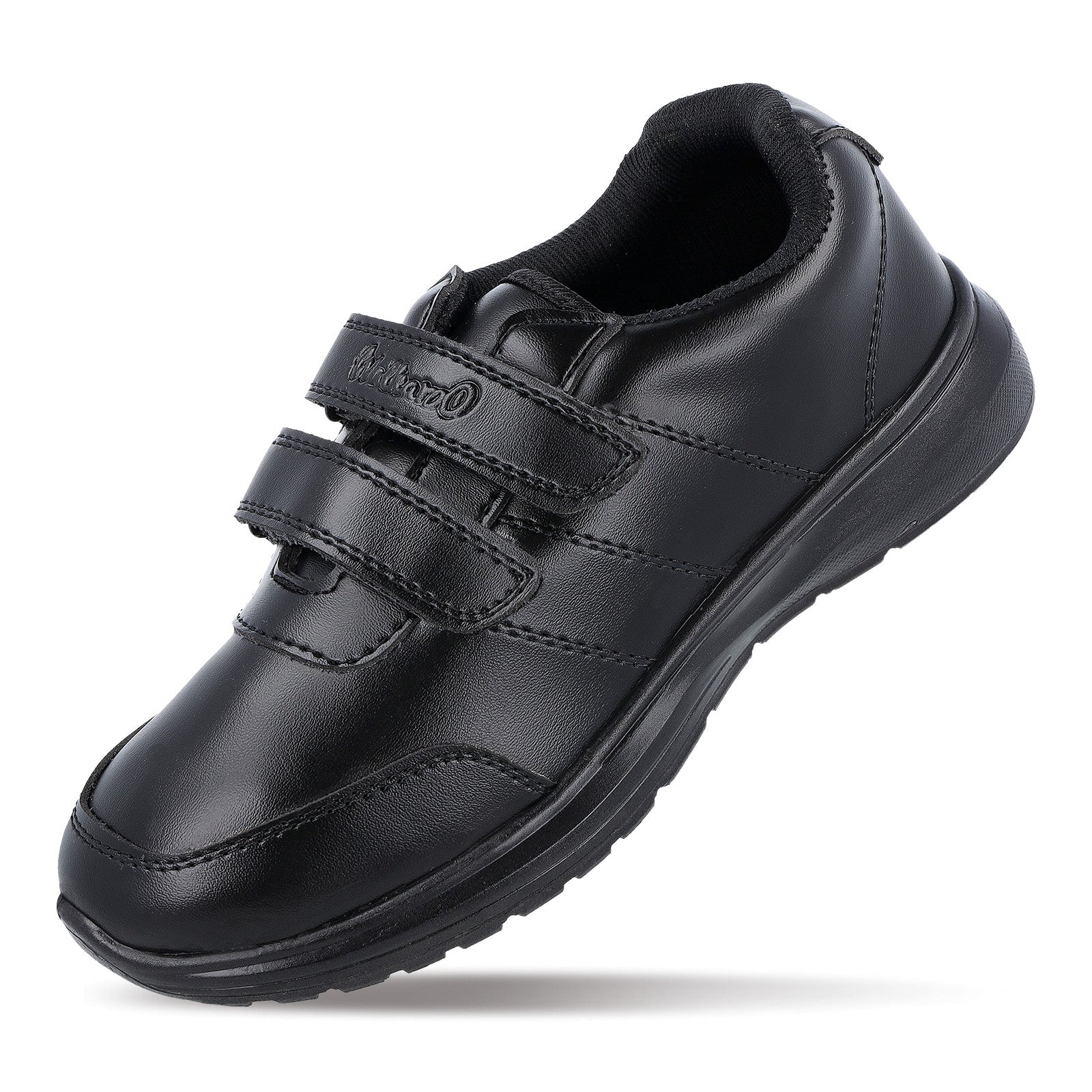 Walkaroo boys School Shoes - WV502 Black - Walkaroo Footwear