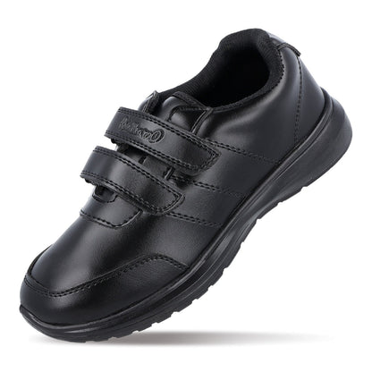 Walkaroo boys School Shoes - WV502 Black - Walkaroo Footwear