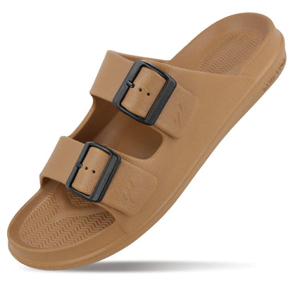 Walkaroo Men Casual Flip-Flop - WC4822 Tan - Walkaroo Footwear