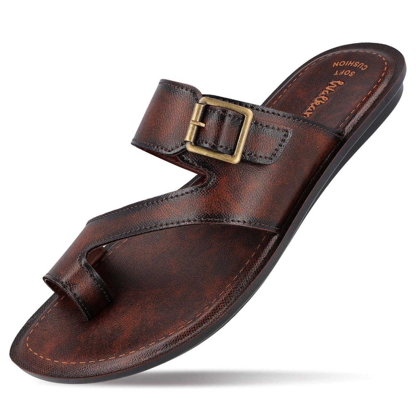 Walkaroo Men Sandals - WG5458 Brown - Walkaroo Footwear