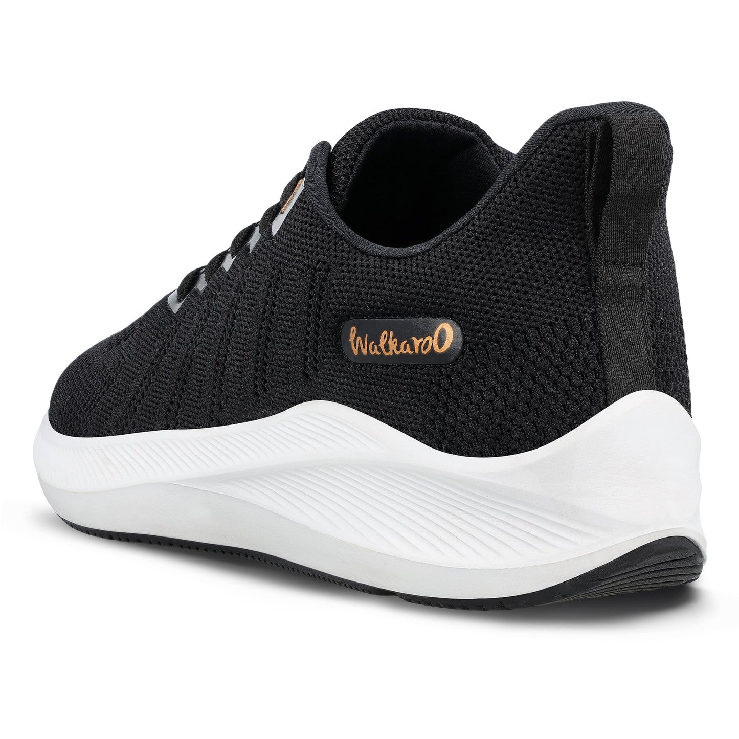 Walkaroo Men Sports Shoe - WS9104 Black - Walkaroo Footwear