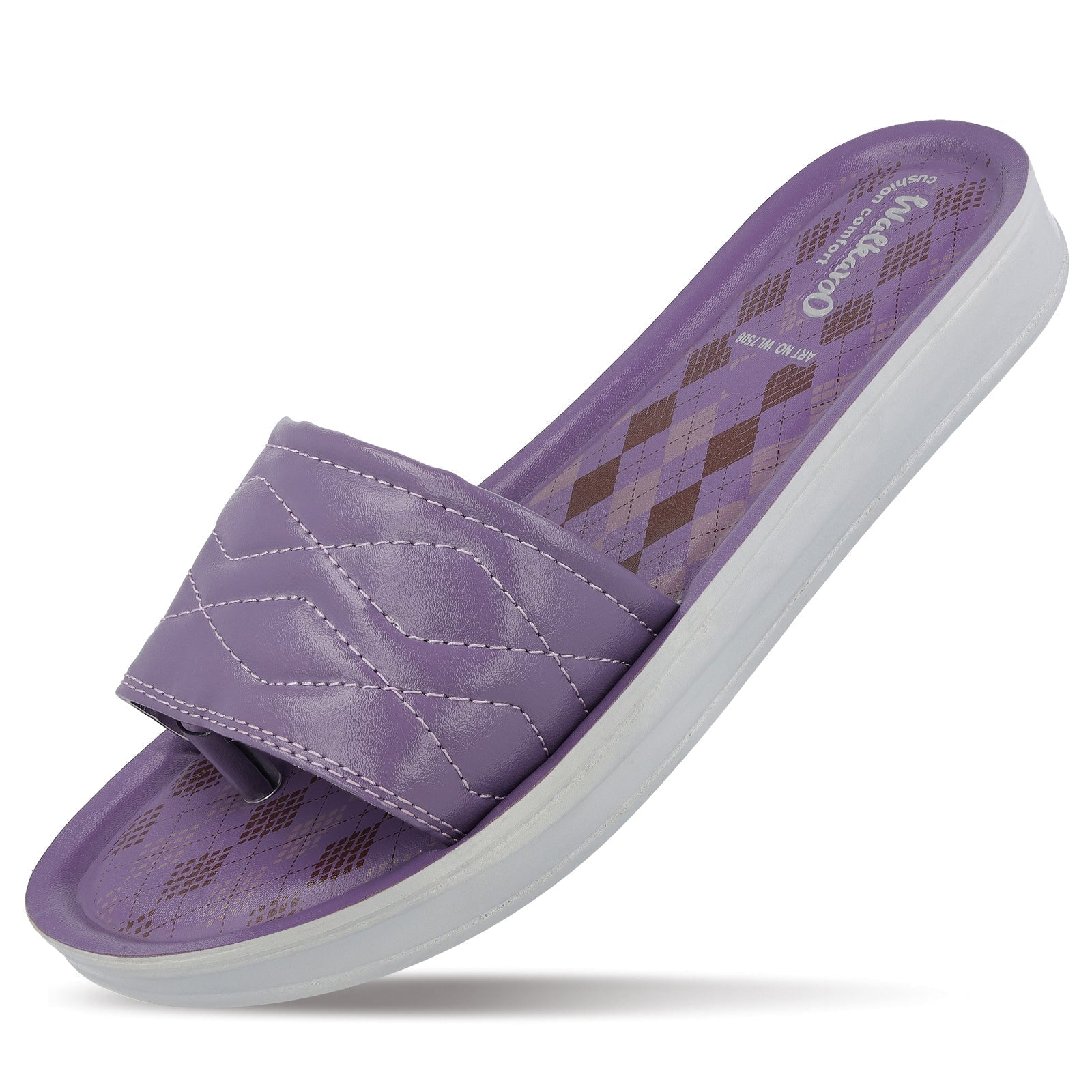 Walkaroo Womens Flip Flop - WL7508 Purple - Walkaroo Footwear