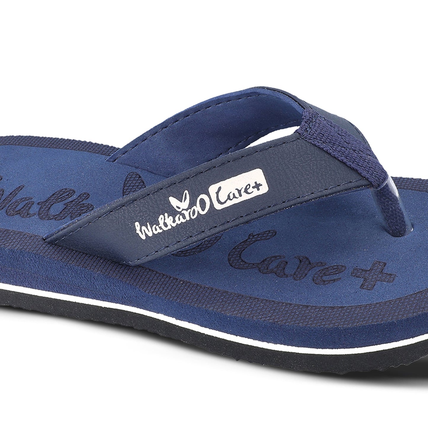 Walkaroo Womens Printed Care Plus Flip-Flop - WH3956 Blue - Walkaroo Footwear