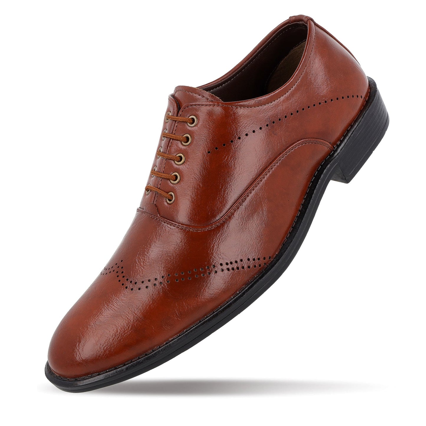 Men's Brogue formal Shoes - 17137 Tan