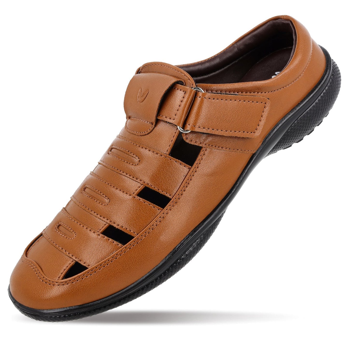 Walkaroo Men Roman Sandals - WF6258 Tan - Walkaroo Footwear