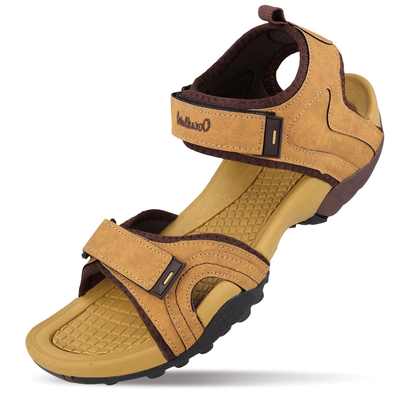 Walkaroo Men Sandals - WC4415 Tan - Walkaroo Footwear