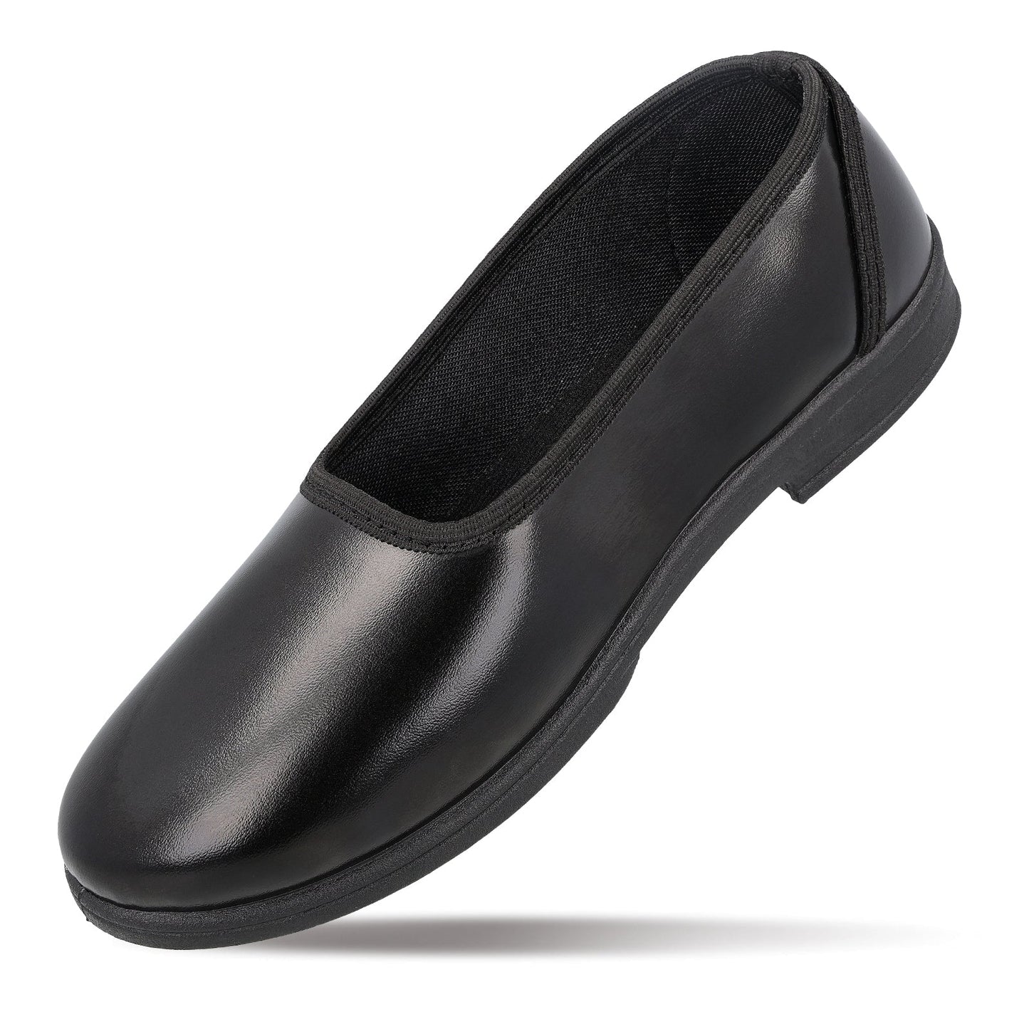 Girls Slip-On school Shoes - WV593 Black