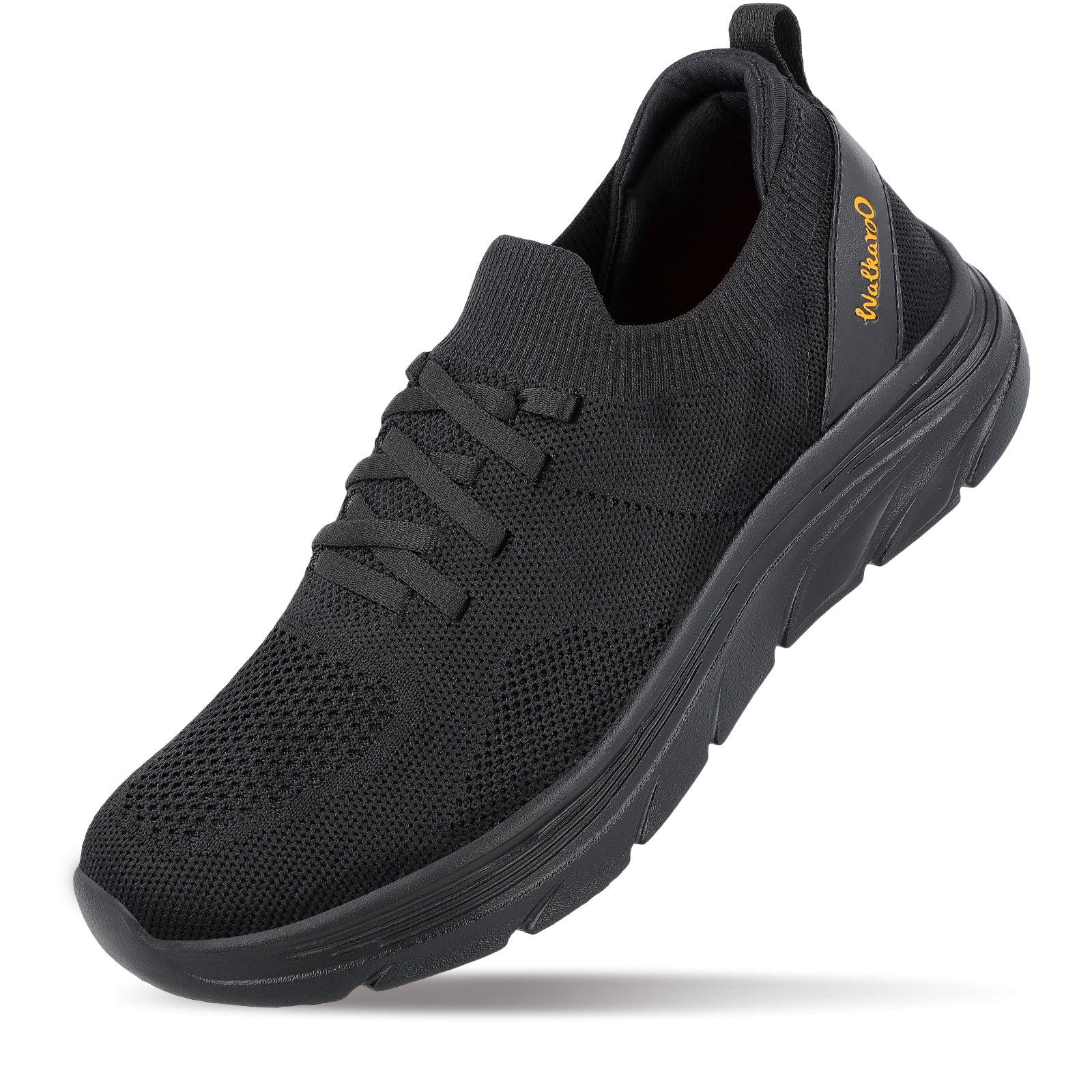 Walkaroo Men Sports Shoe - WS9565 Black Black - Walkaroo Footwear